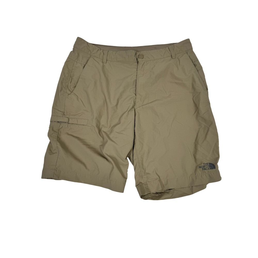 The North Face 34 Khaki Hiking Trail Shorts Lightweight Outdoor Performance